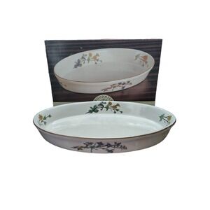 Vintage Woodhill Bakeware Oval Platter Baking Dish